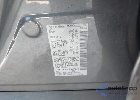 2018 Nissan Rogue Sv from USA, damaged, VIN 5N1AT2MT6JC846348